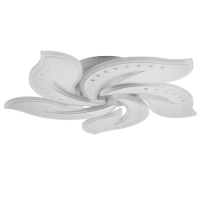 Люстра с ПДУ 1500/5 LED 160Вт 3000-6000К диммер белый 58х58х7,5 см BayerLux