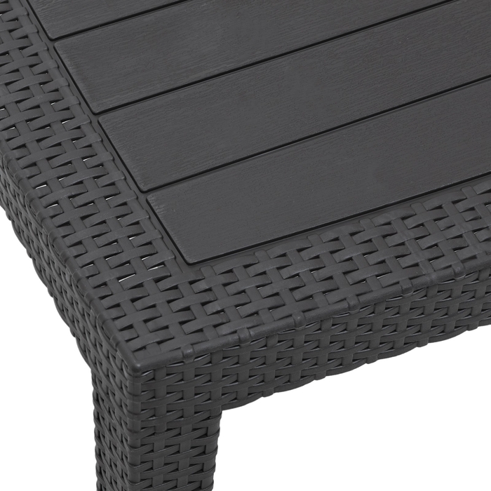 Набор садовой мебели Бора, Дуо, два кресла + стол, антрацит Набор садовой мебели Бора, Дуо, два кресла + стол, антрацит