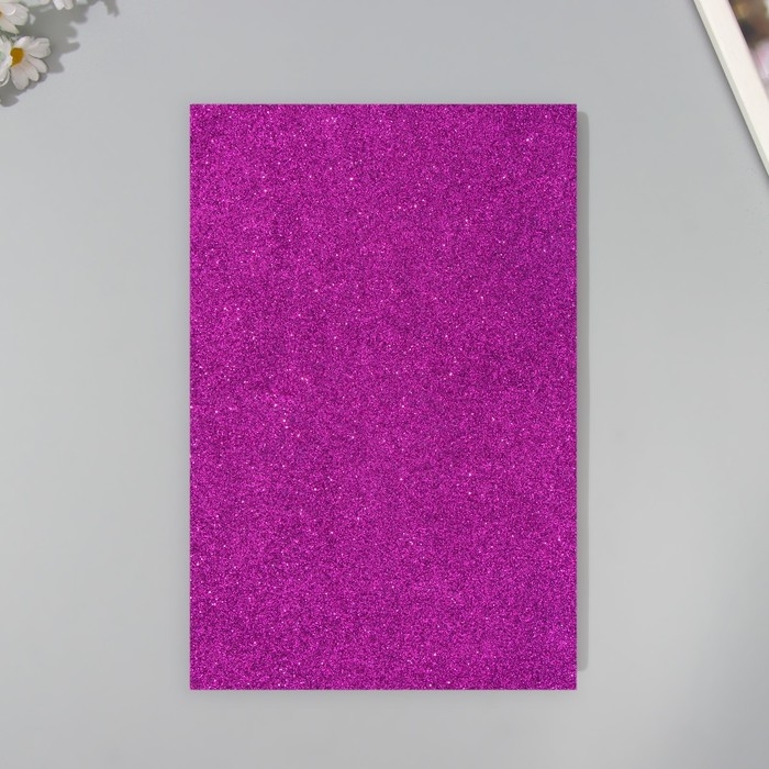 Набор глиттерного фоамирана (5 листов) 2 мм, 20х30 см, фиолетовый Набор глиттерного фоамирана (5 листов) 2 мм, 20х30 см, фиолетовый