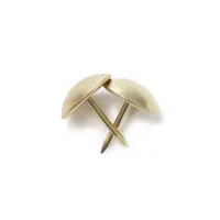 Гвозди ТУНДРА, декоративные, обивочные, 19&times;22 мм, золото, 200 шт.