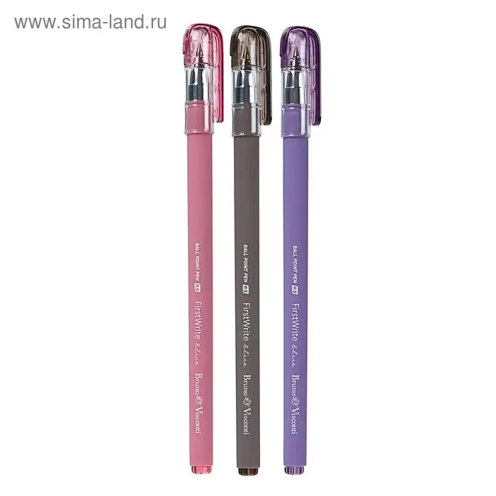 Ручка шариковая FirstWrite Rio, узел 0.5 мм, синие чернила, матовый корпус Silk Touch, МИКС Ручка шариковая FirstWrite Rio, узел 0.5 мм, синие чернила, матовый корпус Silk Touch, МИКС