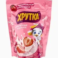 Смесь сухая для напитка &laquo;Хрутка&raquo;, клубничный коктейль 160 г