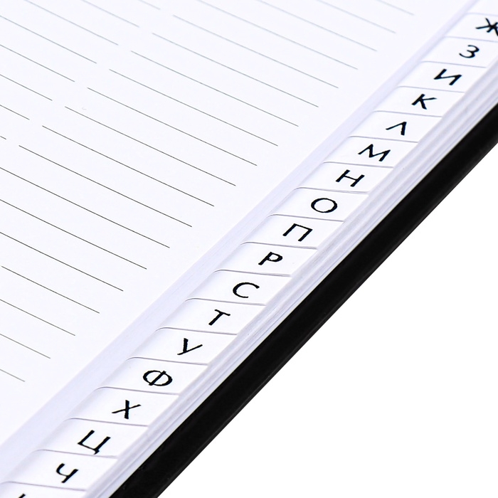 Телефонная книга А5, 64 листа deVENTE. Bravo, твердая обложка из искусственной кожи с поролоном, блок 70 г/м2, чёрный Телефонная книга А5, 64 листа deVENTE. Bravo, твердая обложка из искусственной кожи с поролоном, блок 70 г/м2, чёрный