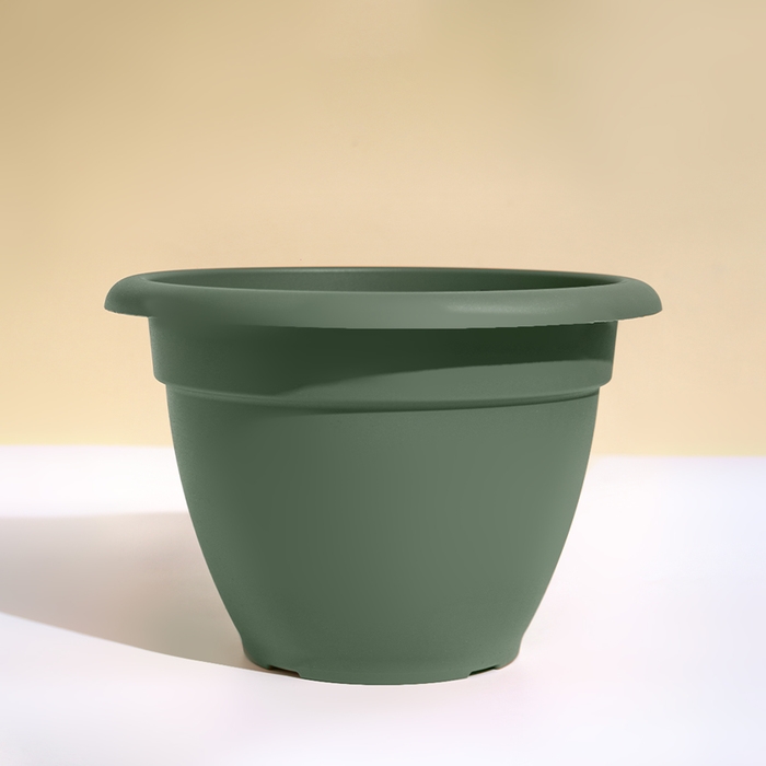 Горшок для цветов, d = 30 см, 7,5 л, пластик, зелёный шалфей Горшок для цветов, d = 30 см, 7,5 л, пластик, зелёный шалфей