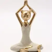 Фигура интерьерная &laquo;Кошка - йогиня&raquo;, 13&times;9.5&times;20.3 см