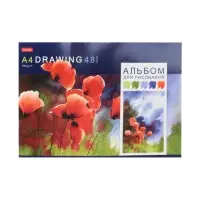 Альбом для рисования Hatber &laquo;Акварельная палитра&raquo; А4, 48 листов, на скобе