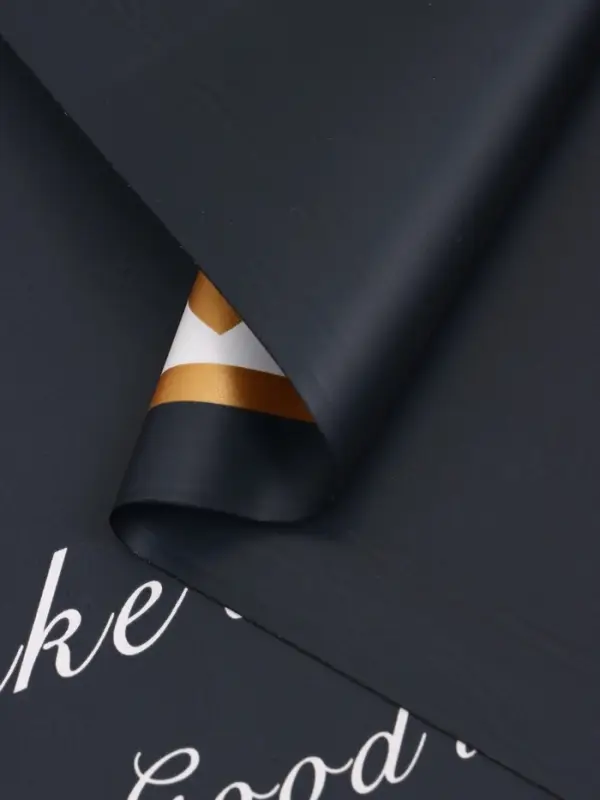 Пленка для цветов, "Удача", тёмно-синий, 57х57 см