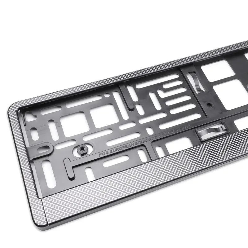 Рамка под номерной знак "карбон (тёмный)" AVS RN-04