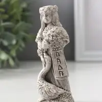 Фигура славянская богиня «Лада», 10.5×4×3.5 см, серая