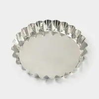 Форма для выпечки, d=27 см, h=4 см, жесть, серебристая