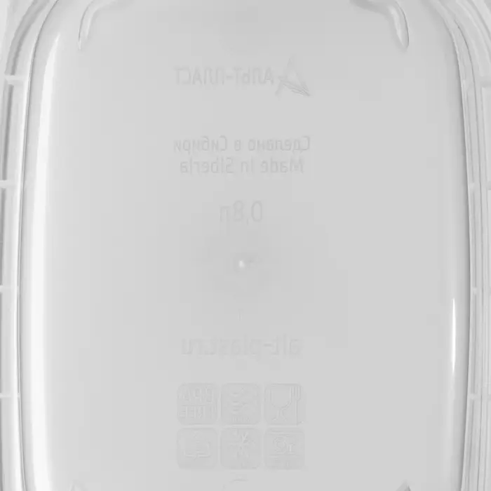 Набор пищевых герметичных контейнеров Альт-Пласт, 3 шт.: 380 мл, 0.8 л, 1.5 л, прозрачные, крышка голубая