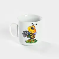 Кружка детская Добрушский завод &laquo;Пчёлы&raquo;, 200 мл, фарфор, белая, рисунок МИКС