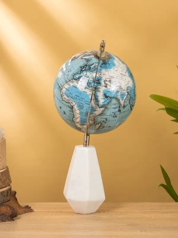 Глобус сувенирный, 18×15×33.5 см, подставка мрамор