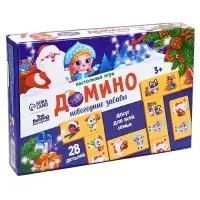Домино деревянное на новый год &laquo;Зимние забавы&raquo;