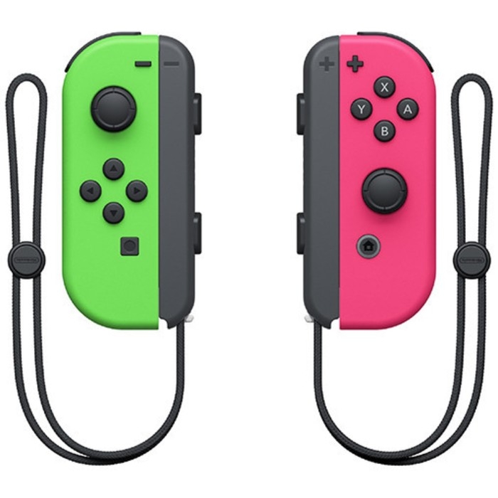 Набор контроллеров Nintendo Joy-Con, беспр,вибрация, для Nintendo Switch,  зеленый, розовый Набор контроллеров Nintendo Joy-Con, беспр,вибрация, для Nintendo Switch,  зеленый, розовый