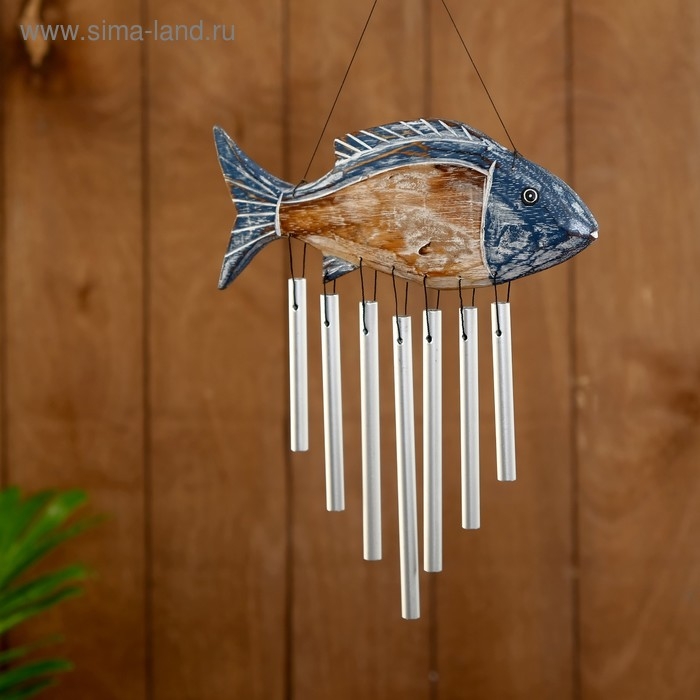 Музыка ветра Музыка ветра "Рыбка" алюминий 20х2х40 см