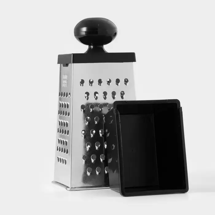 Тёрка &laquo;Комфорт&raquo;, 4 грани, с контейнером 450 мл, 28&times;12&times;9 см, МИКС