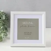 Фоторамка для фото 20х20 см, с паспарту 15х15 см МДФ Anna, белый