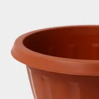 Вазон для цветов &laquo;Пальмира&raquo;, 10 л, d=33 см, h=30 см, пластик, коричневый