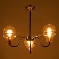 Люстра BayerLux &laquo;Кэган&raquo;, 3хE27, 40 Вт, чёрная, 68&times;68&times;46.5 см