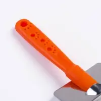 Пуходёрка &laquo;Лапки&raquo; малая, 6&times;12 см, с каплями, оранжевая