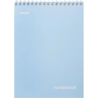 Блокнот Attache Акварель гребень картон А5 60л голубой