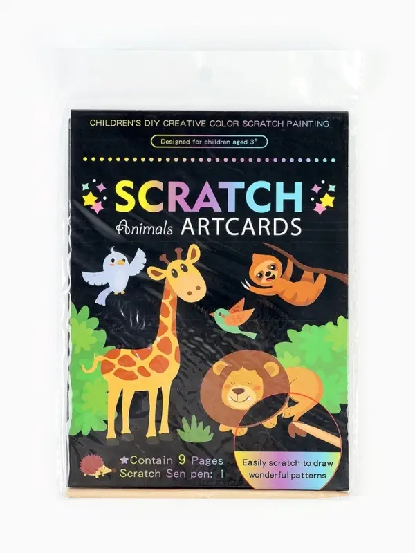 Гравюра блокнот "Животные", 9 листов, штихель