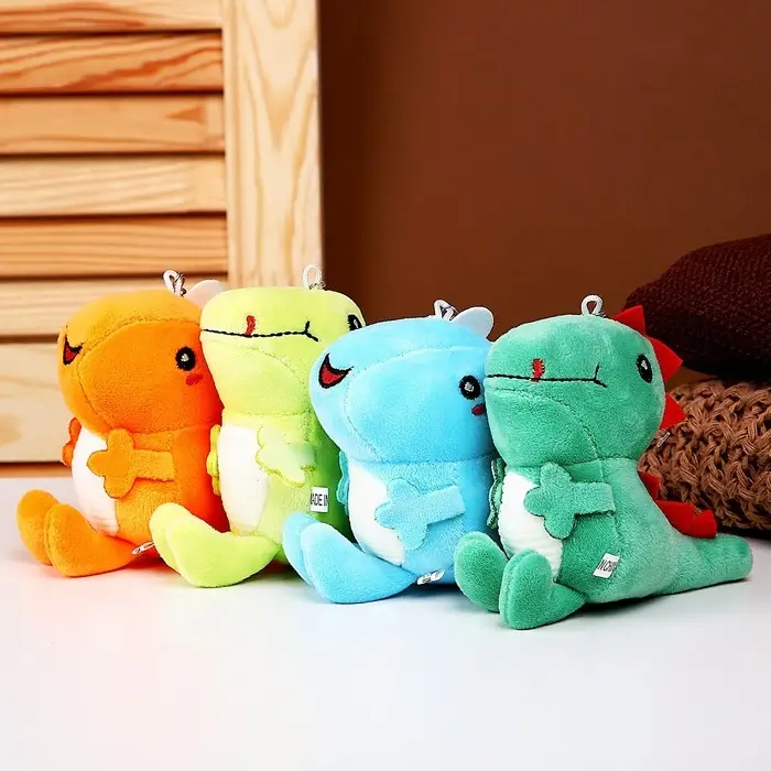 Мягкая игрушка «Дино», на брелоке, 10 см, цвета МИКС Мягкая игрушка «Дино», на брелоке, 10 см, цвета МИКС