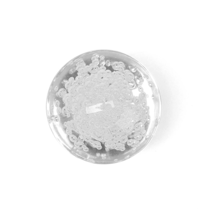 Ручка-кнопка CAPPIO PK115, d=35 мм, пластик, цвет хром, 8 шт.