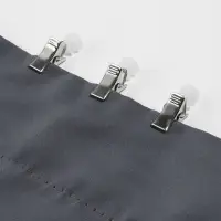 Зажим для штор для потолочного карниза, d=10&times;30 мм, 20 шт., цвет серебряный/белый