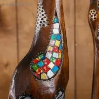 Интерьерный сувенир "Два жирафа - радуга" 100х19х8 см Интерьерный сувенир "Два жирафа - радуга" 100х19х8 см