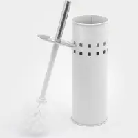 Ёрш для унитаза, нержавеющая сталь, белый