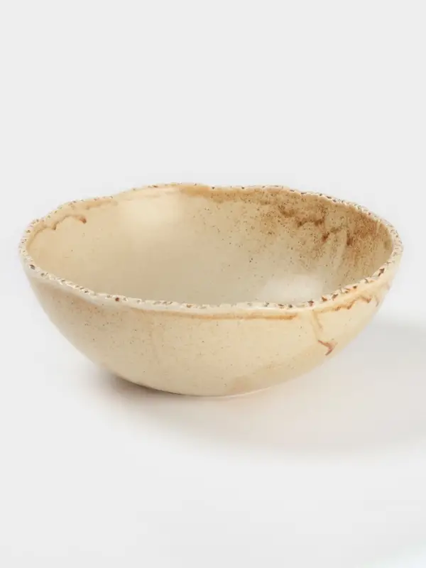 Салатник Magistro Organic brown, 1.35 л, d=20.7 см, фарфор, бежевый