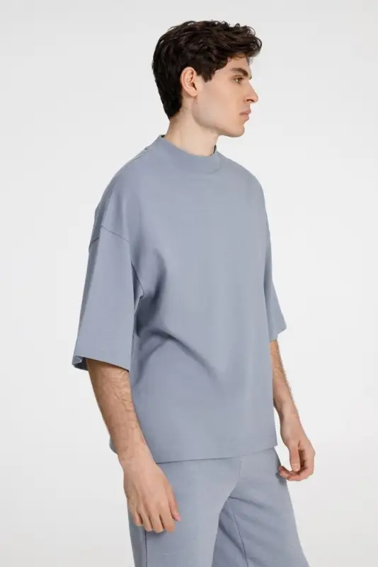 Футболка оверсайз унисекс T9, серая, размер XL/XXL