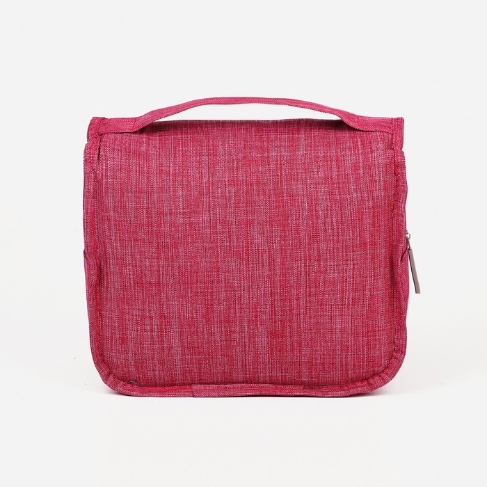 Косметичка-несессер на липучках, с крючком, цвет розовый Косметичка-несессер на липучках, с крючком, цвет розовый