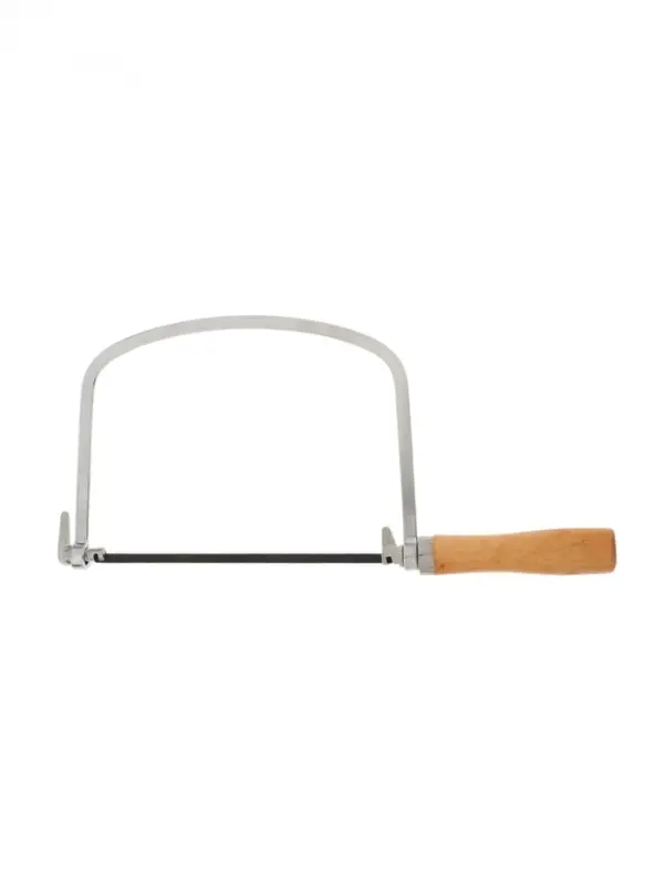 Лобзик ручной ТУНДРА, деревянная рукоятка, в комплекте пилки, 130 мм