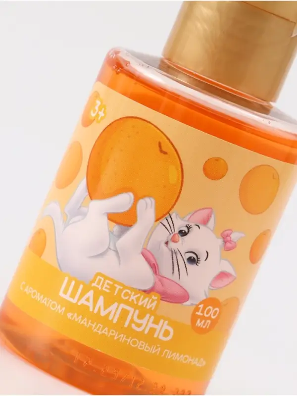 Шампунь детский, аромат мандариновый лимонад, 100 мл, Кошечка Шампунь детский, аромат мандариновый лимонад, 100 мл, Кошечка