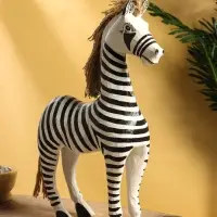 Сувенир «Зебра», 30×10×45 см, дерево, чёрно-белый Сувенир «Зебра», 30×10×45 см, дерево, чёрно-белый