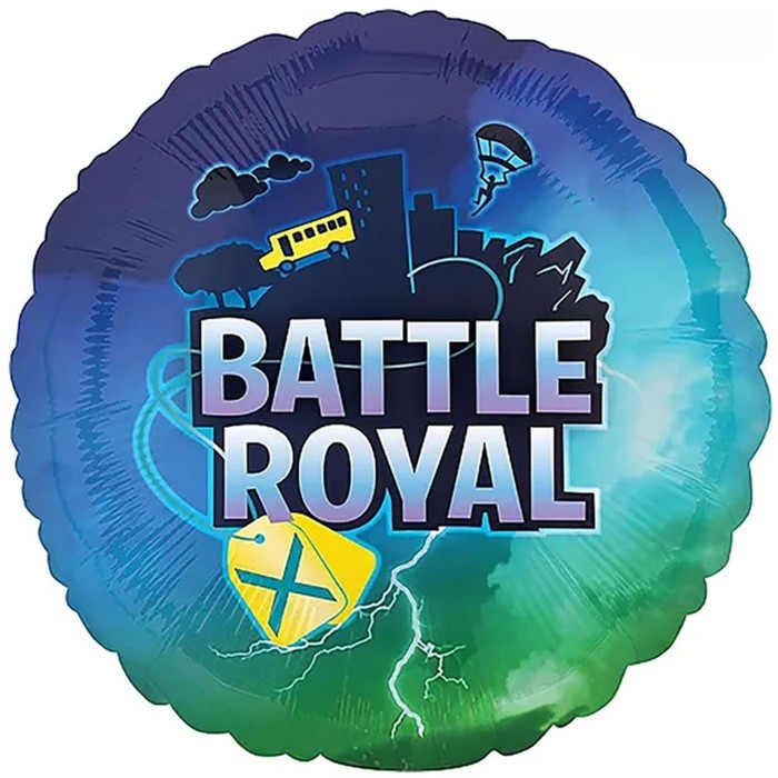 Шар фольгированный 18 Шар фольгированный 18" «Королевская битва» Battle Royal, круг
