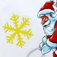 Наклейки новогодние на окна Merry Christmas, 2 шт., 35&times;50 см