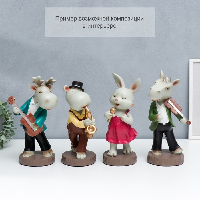 Сувенир полистоун Сувенир полистоун "Бременские музыканты. Конь со скрипкой" 31,5х15х15,5 см