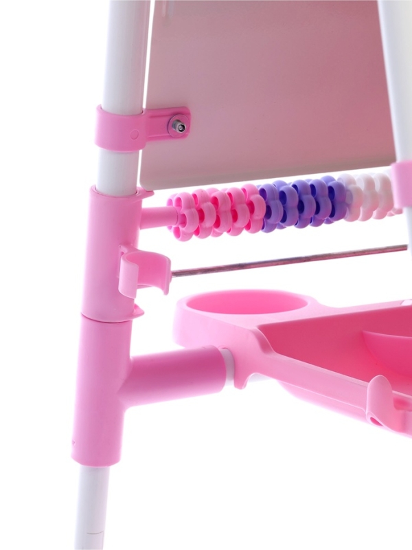 Доска знаний-мольберт 2 двусторонний ДЗМ2/РЗ розовый-2