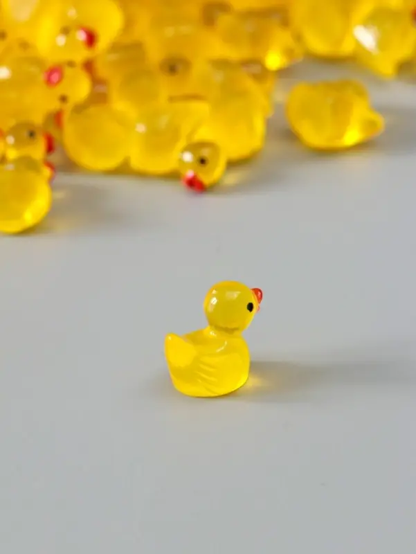 Сувенир полистоун флюоресцентный Сувенир полистоун флюоресцентный "Уточки" набор 100 шт 1,5х1,5 см