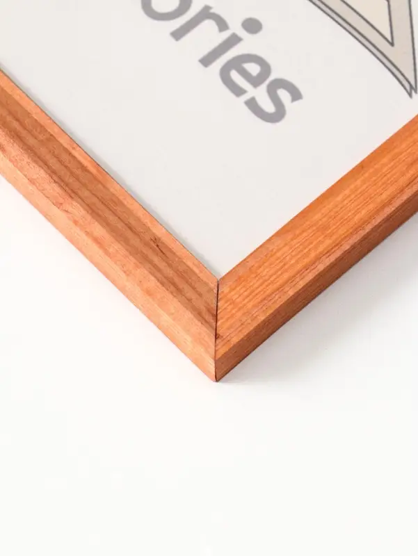 Фоторамка дерево 21х30 см, орех №2 (пластиковый экран)