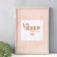 Фоторамка для фото 29.7&times;42 см Keep memories, Elysian, пластик, слоновая кость с золотом