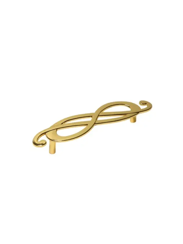 Ручка-скоба мебельная РС148GP, м/о 96 мм, цвет золото