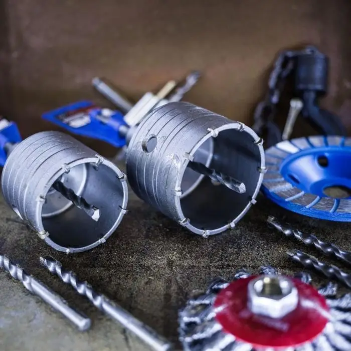 Коронка буровая в сборе ТУНДРА, SDS-plus, М22×80 мм Коронка буровая в сборе ТУНДРА, SDS-plus, М22×80 мм