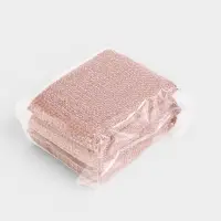 Набор губок скраберов с металлической нитью Доляна, 5 шт., 12.5&times;8.5&times;1.5 см