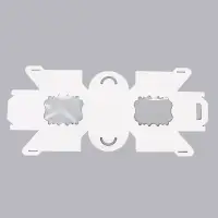 Коробка под торт, белая, с окном, 18&times;18&times;22 см