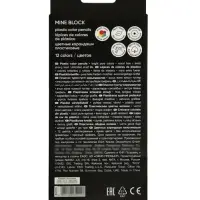 Карандаши 12 цветов, ErichKrause Mine Block, пластиковые, шестигранные